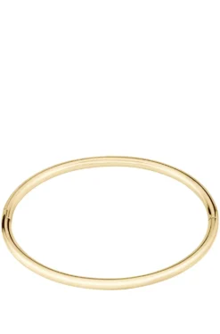 Gold-tone bangle with logo detail