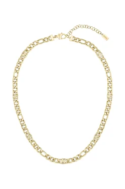 Gold-tone chain necklace with Double B monograms