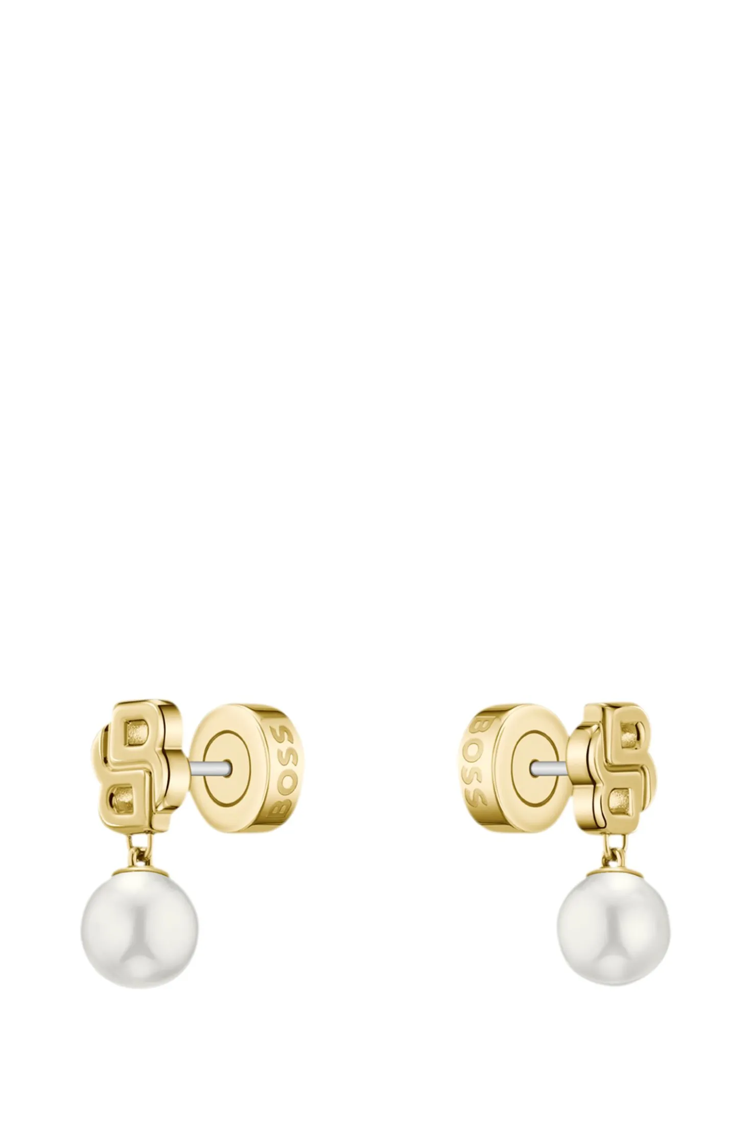 Gold-tone earrings with Double B monogram