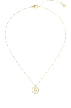 Gold-tone necklace with Double B monogram pendant