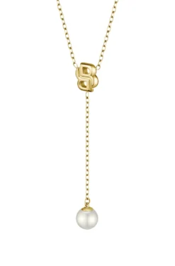 Gold-tone necklace with Double B monogram