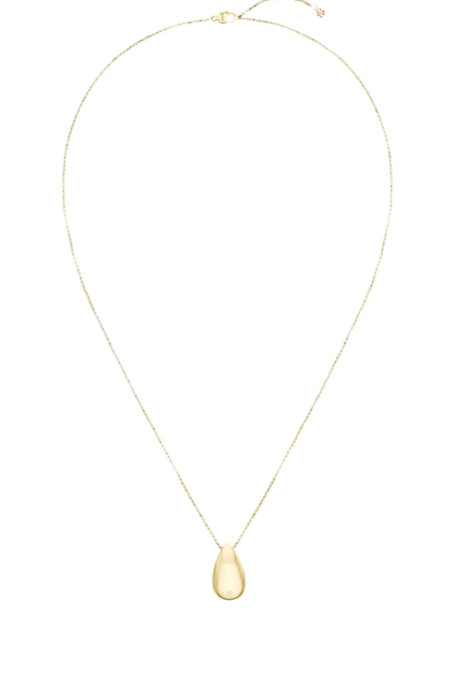 Gold-tone necklace with drop pendant