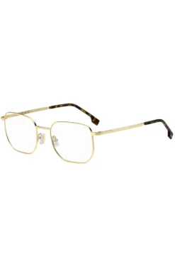 Gold-tone optical frames with Havana end tips