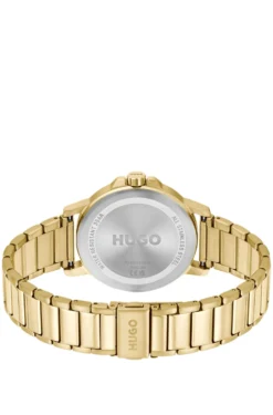 Gold-tone watch with tonal dial and bracelet