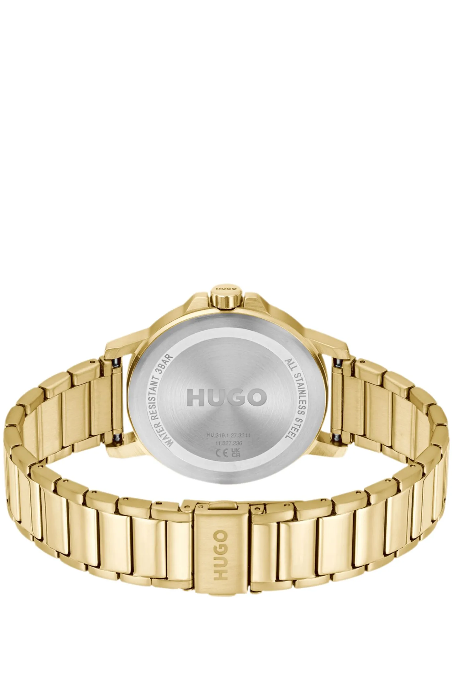 Gold-tone watch with tonal dial and bracelet