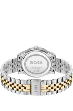 GRACEFUL Two-tone watch with mother-of-pearl inlay