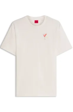 Graphic-print T-shirt in cotton jersey