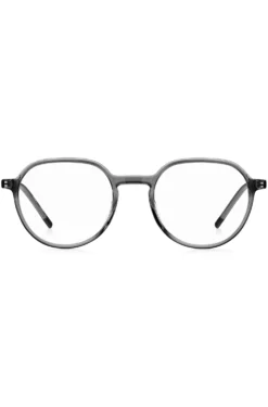 Grey-acetate optical frames with metal temples