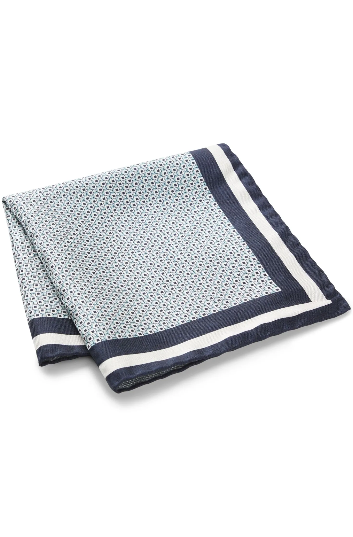 Hand-made pocket square in silk