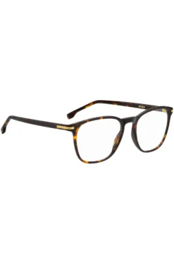 Havana-acetate optical frames with gold-tone hardware