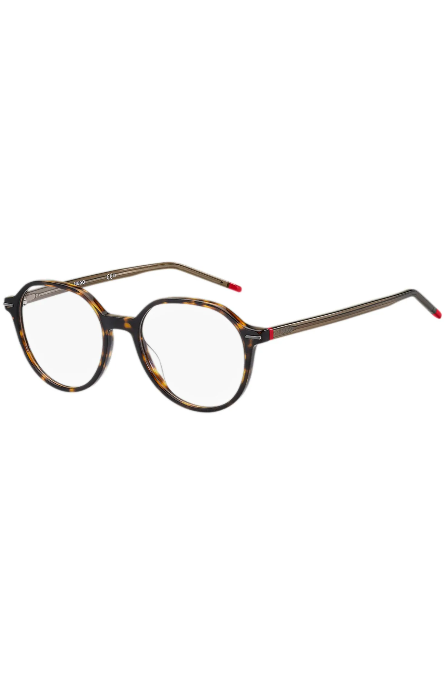 Havana-acetate optical frames with red details