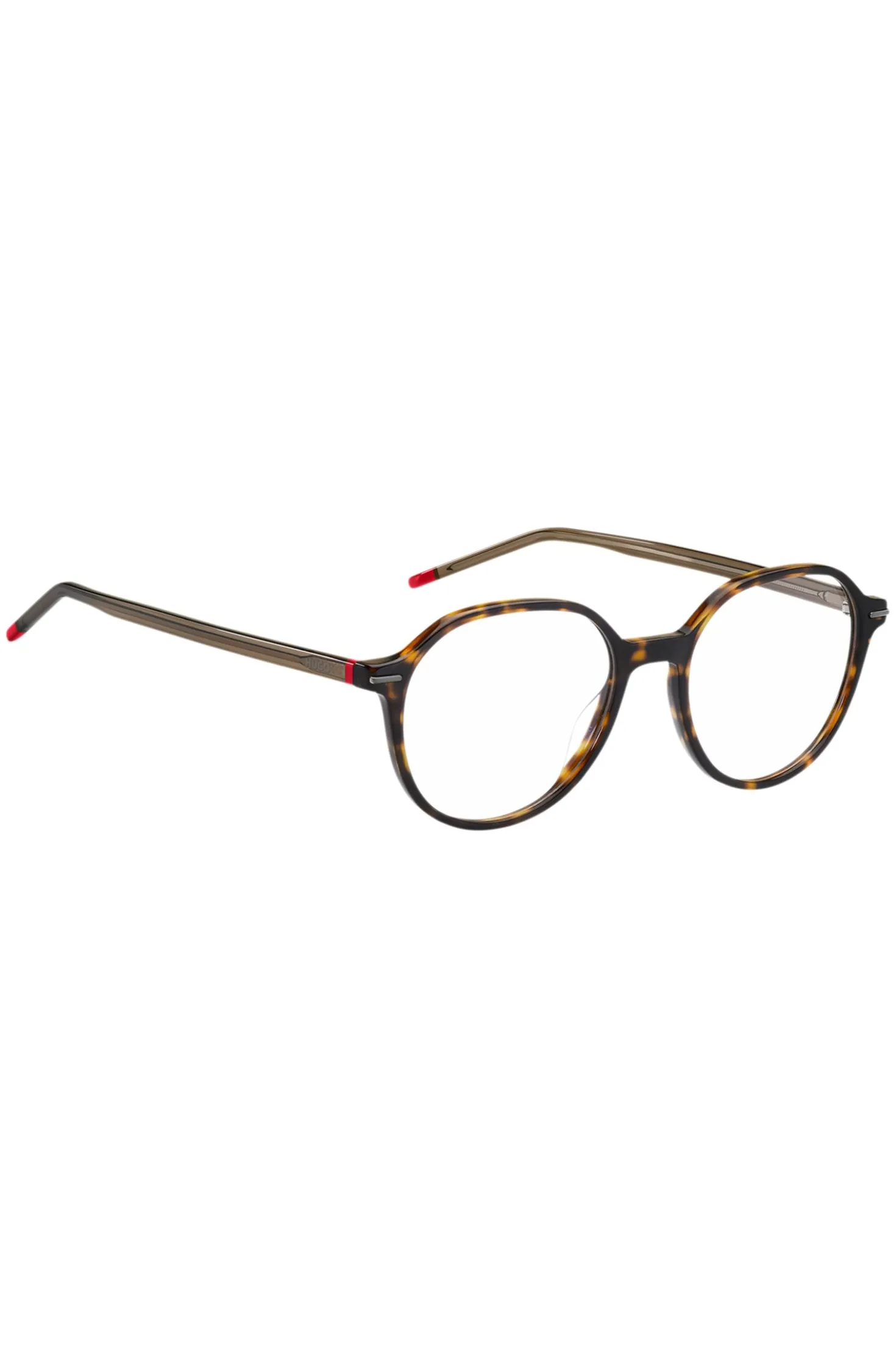 Havana-acetate optical frames with red details
