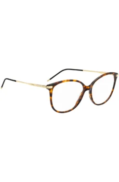 Havana-acetate optical frames with gold-tone temples