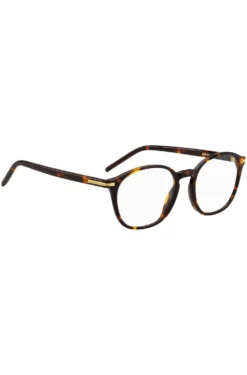 Havana-acetate optical frames with gold-tone hardware