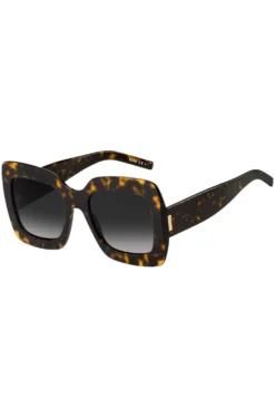 Havana-acetate sunglasses with signature hardware