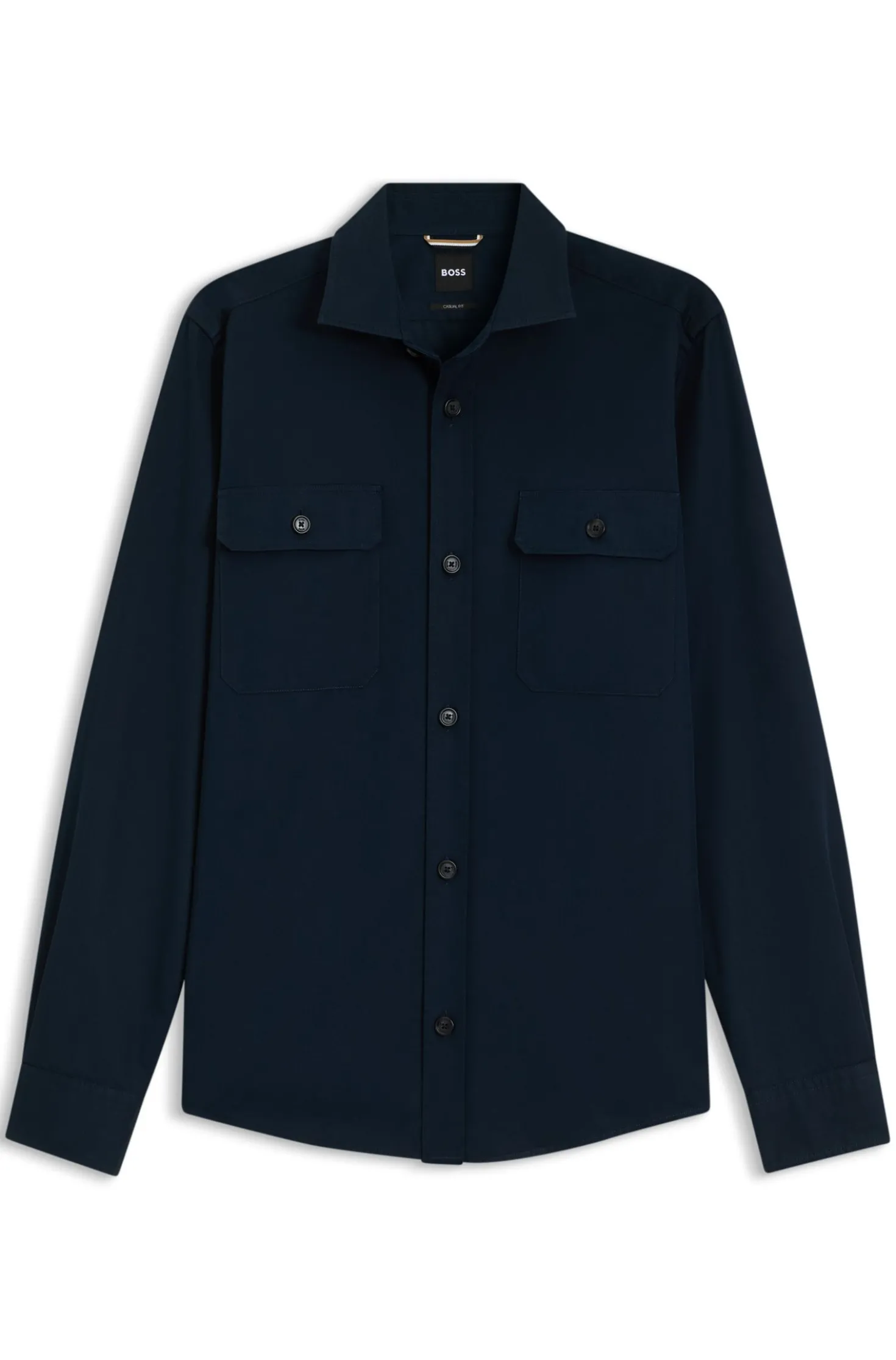 Heritage casual-fit shirt in compact cotton poplin