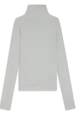 High-neck top in soft jersey