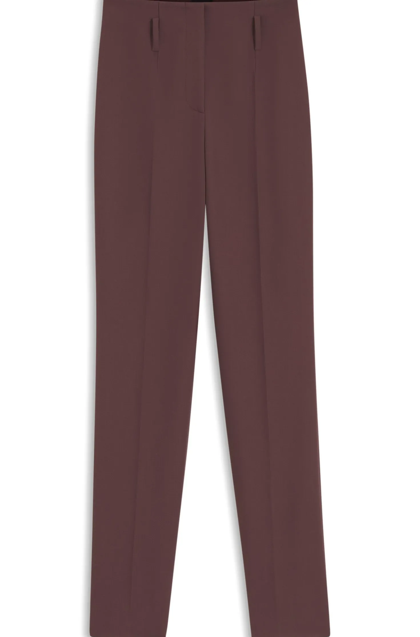 High-rise cigarette trousers in a virgin-wool blend