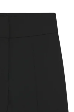 High-waisted regular-fit trousers with flared leg