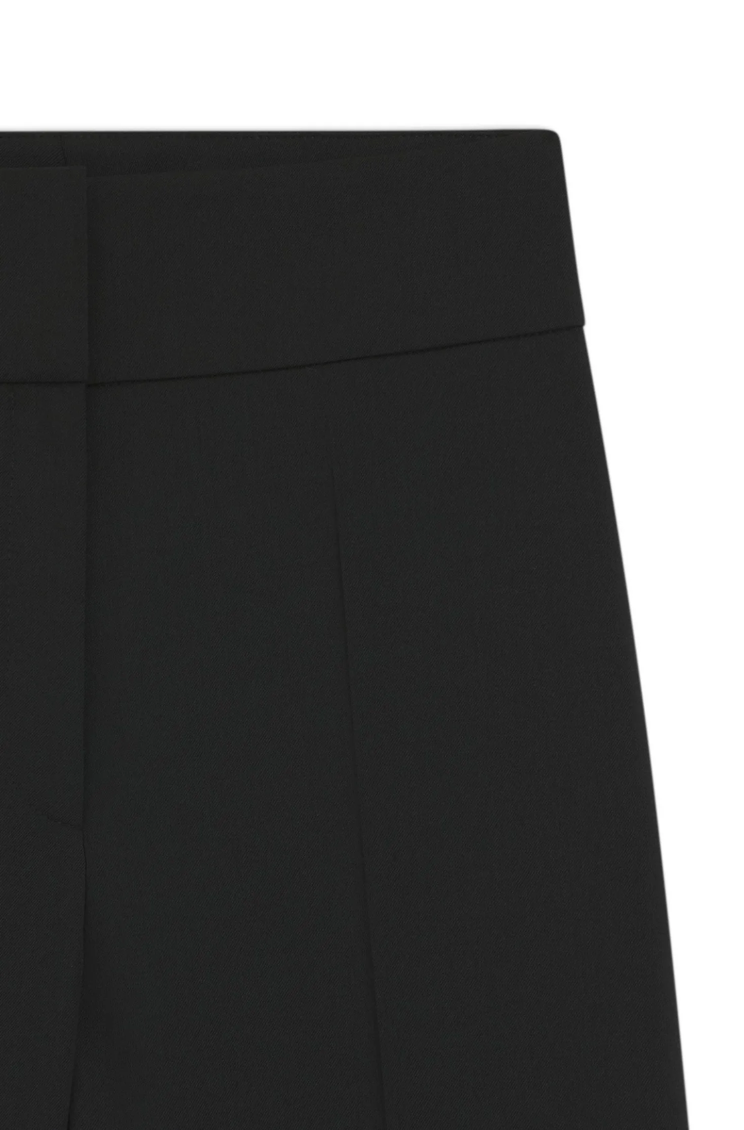High-waisted regular-fit trousers with flared leg