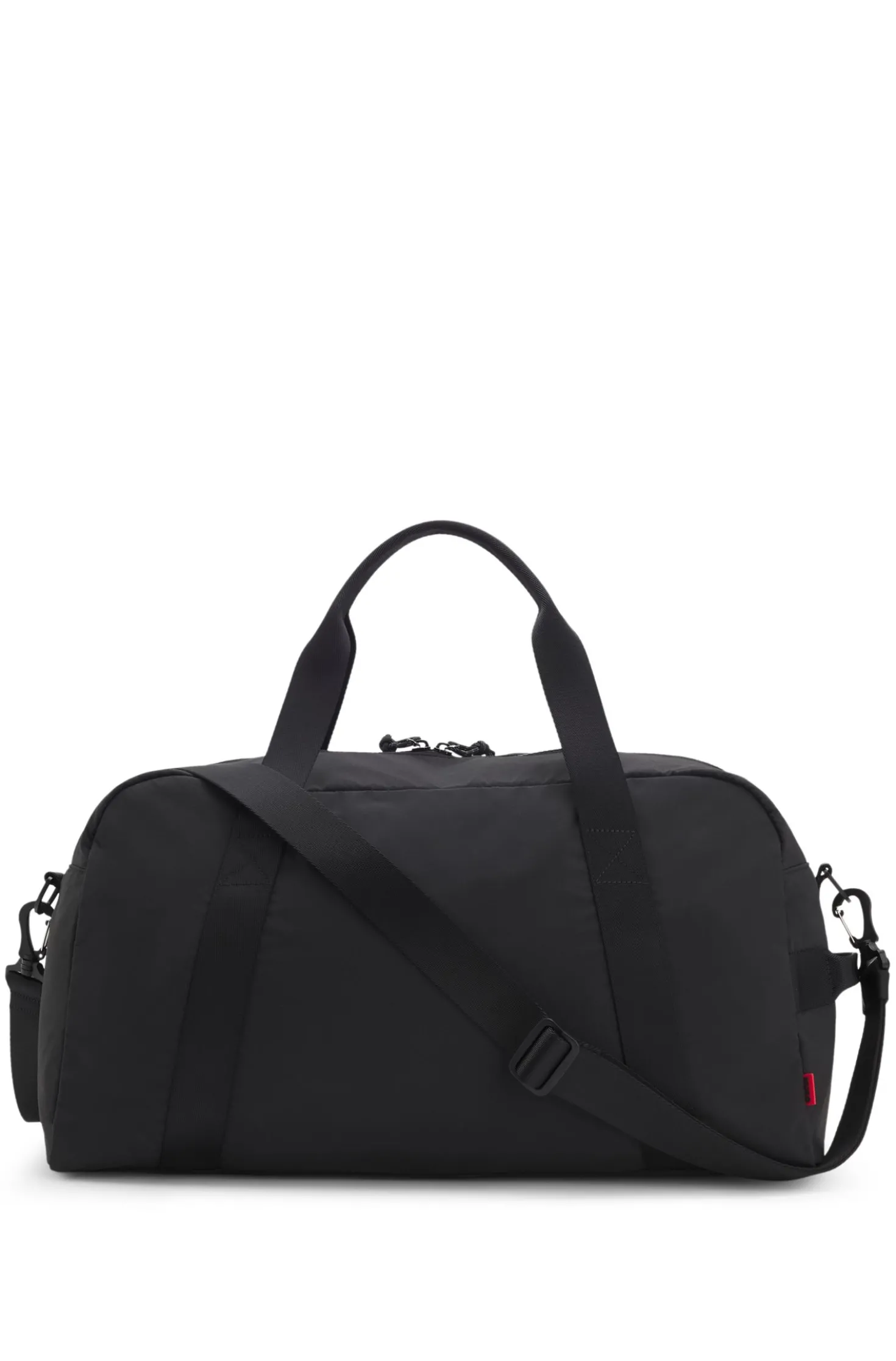 Holdall with wide-set logo detail