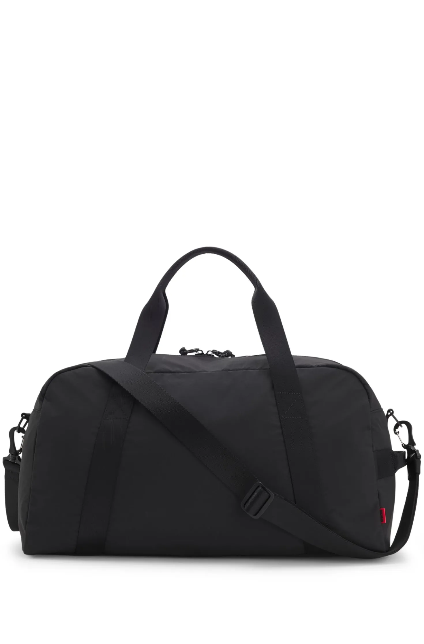 Holdall with wide-set logo detail