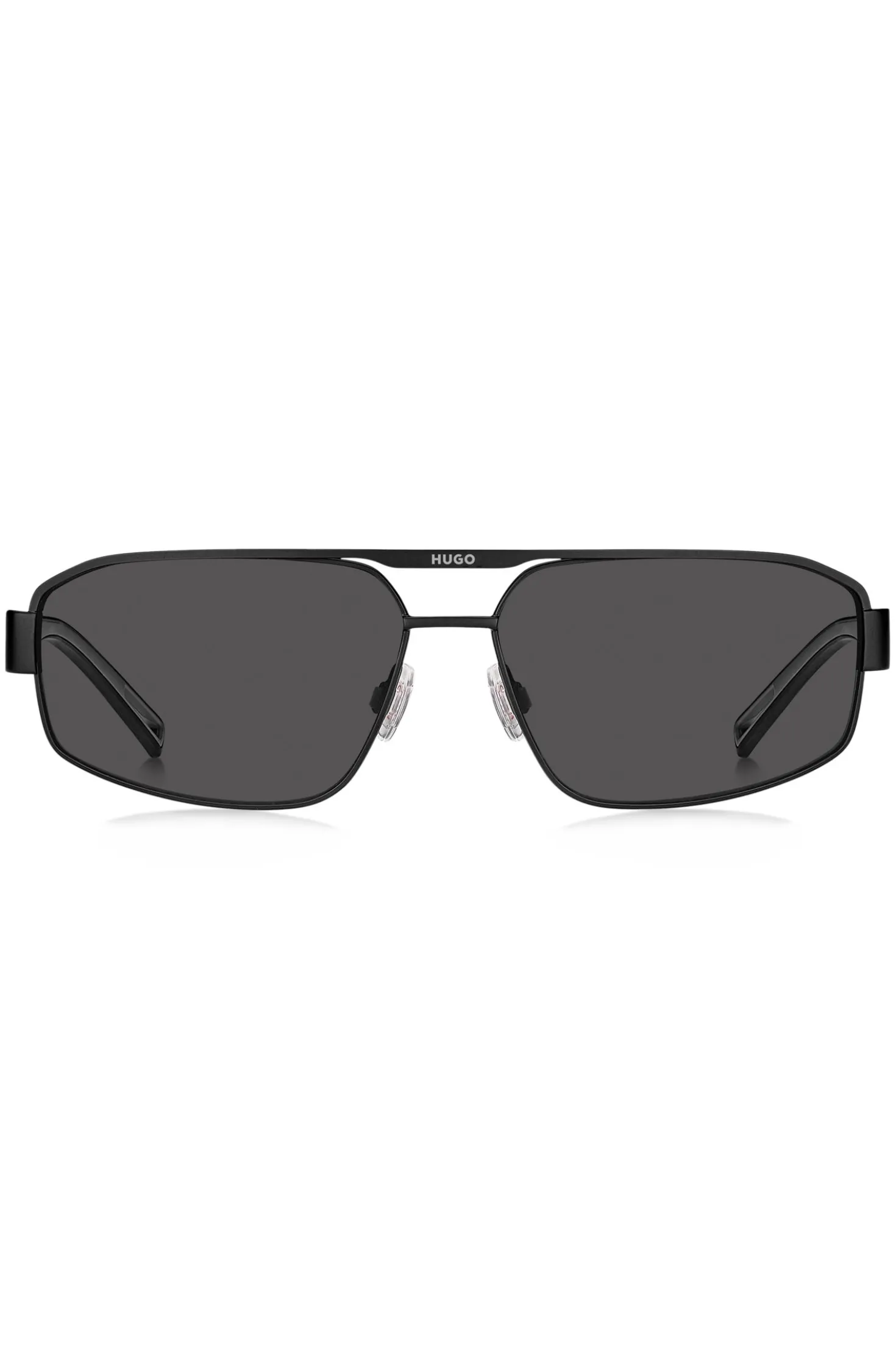 HUGO Eyewear Wrap-style sunglasses with rubber logo