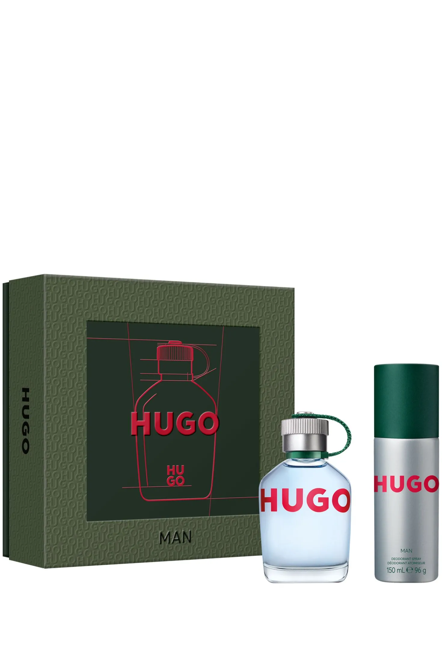 HUGO Man Eau de Toilette 75ml gift set