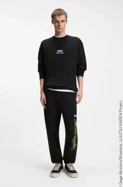 HUGO x Jujutsu Kaisen tracksuit bottoms in cotton terry