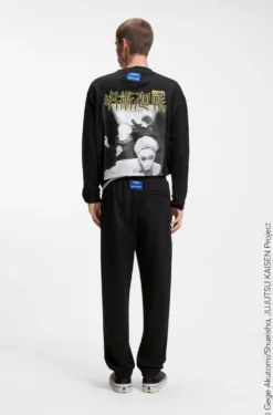 HUGO x Jujutsu Kaisen tracksuit bottoms in cotton terry
