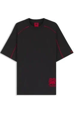 HUGO x RB cotton-blend T-shirt with contrast piping