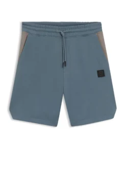HUGO x RB cotton-terry shorts with bull motif