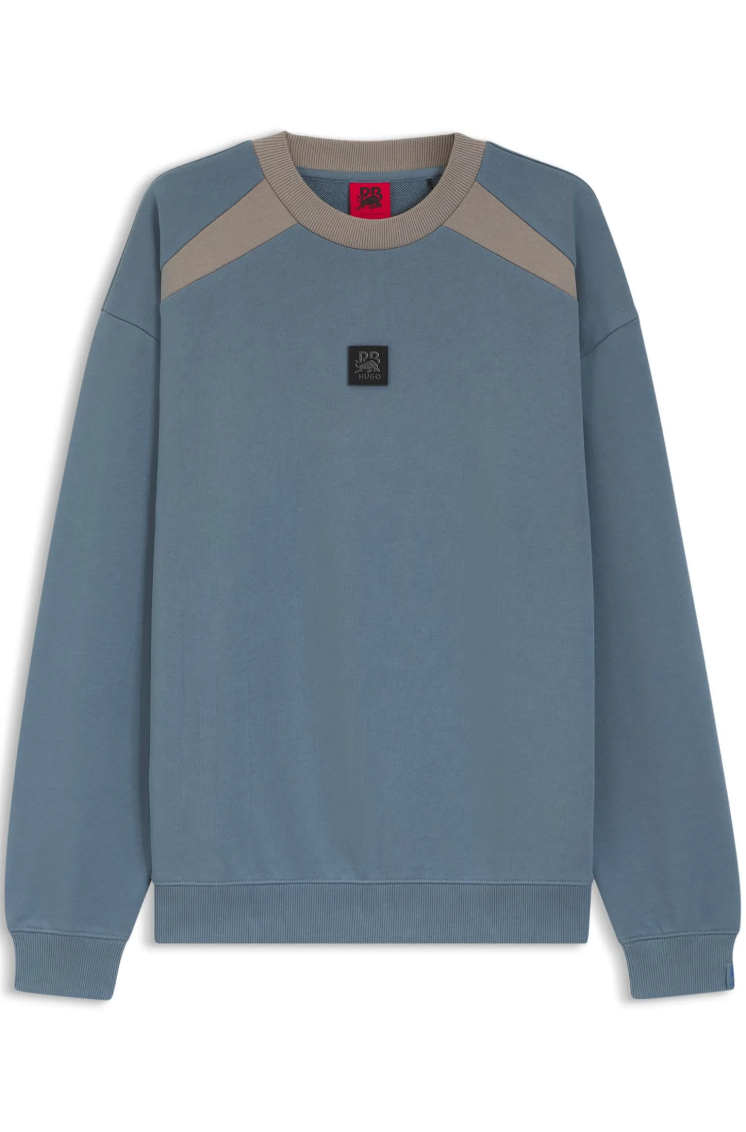 HUGO x RB cotton-terry sweatshirt with bull motif