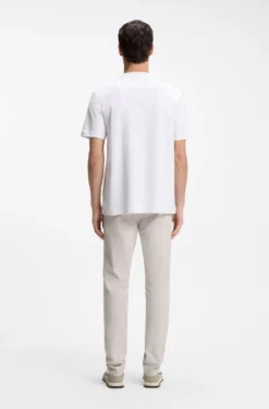 Interlock-cotton T-shirt with embroidered logo