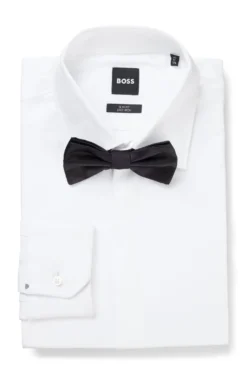 Italian-made bow tie in silk jacquard