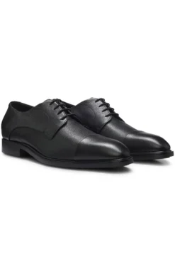 Italian-made Derby shoes in grained leather