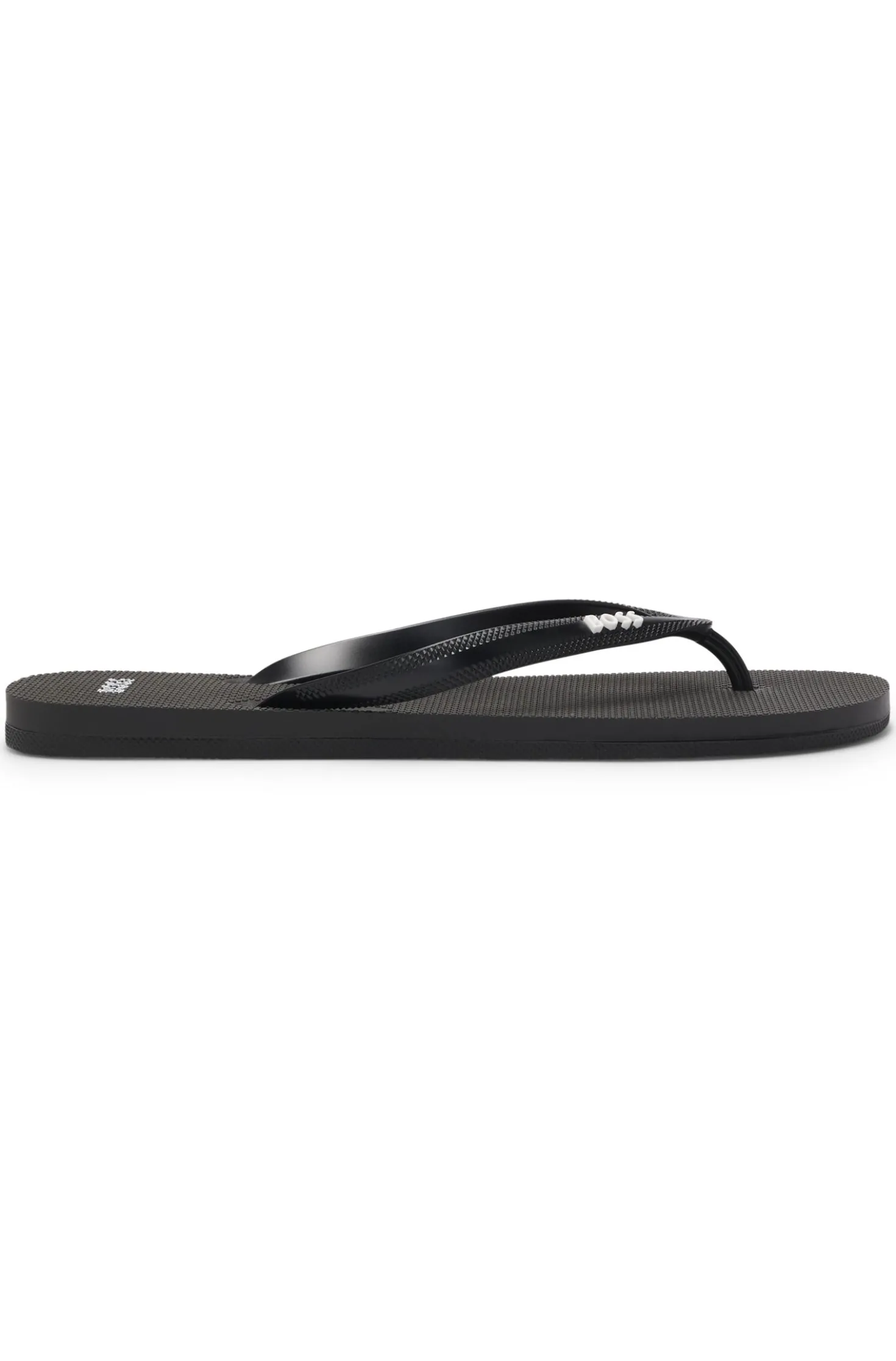 Italian-made flip-flops with contrast logo detail