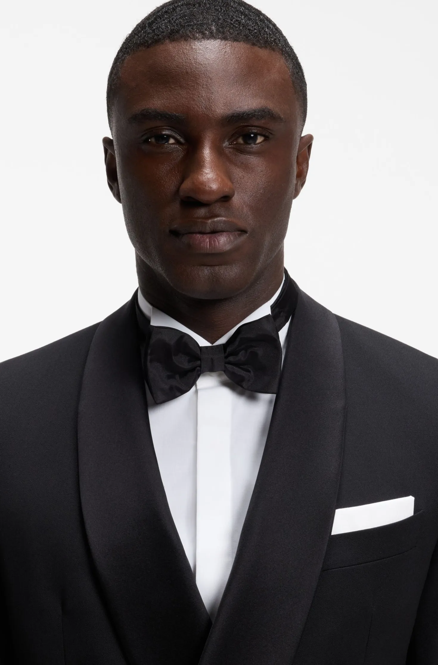 Italian-made pocket square in easy-iron cotton