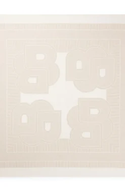 Italian-made scarf in printed silk twill