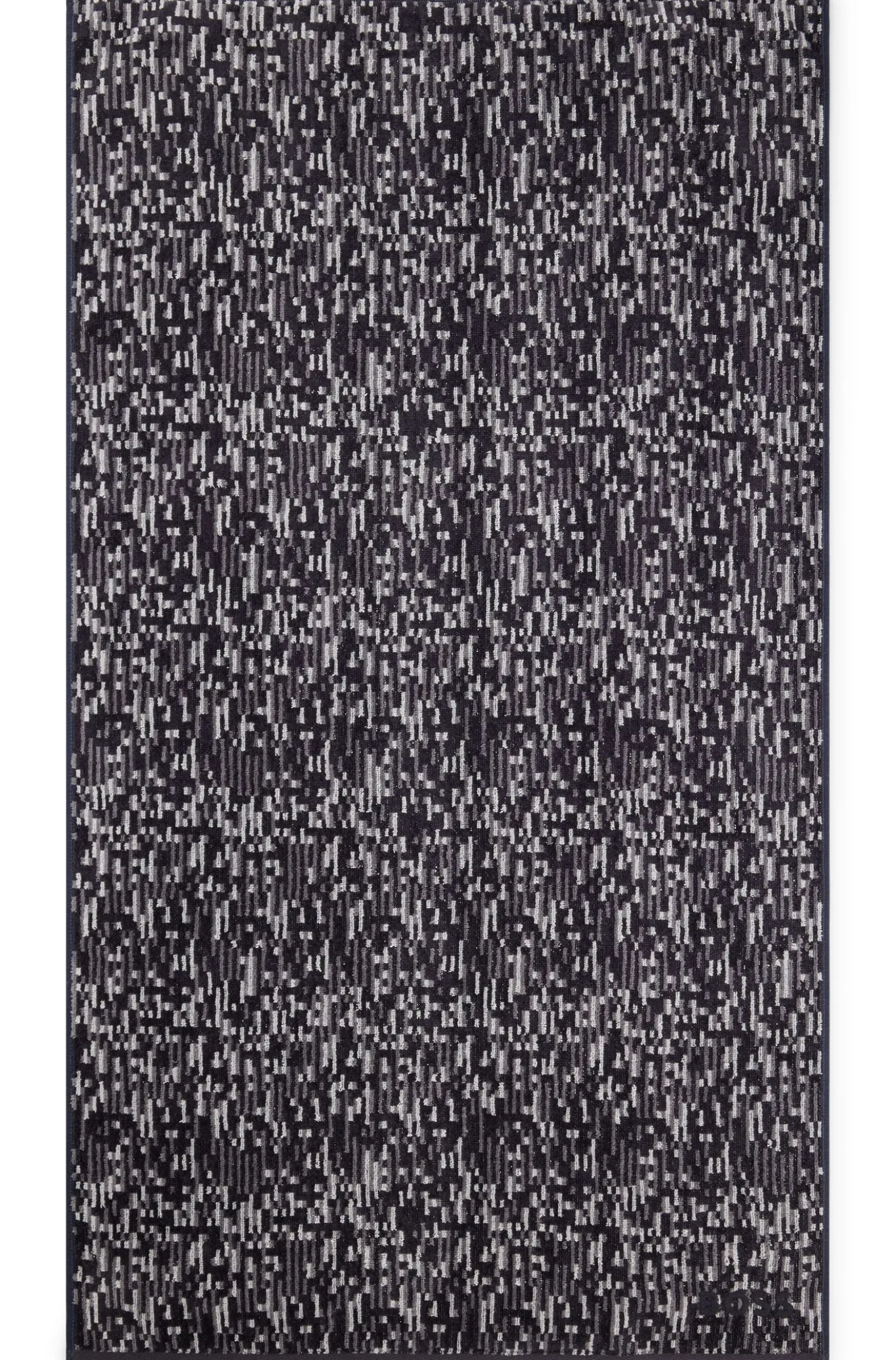 Jacquard hand towel with sateen border by BOSS