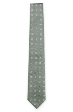 Jacquard-pattern tie in a silk blend