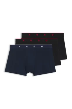 Jacquard trunks with exposed waistband