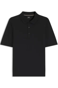 Knit polo in virgin wool