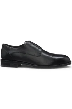 Leather Derby shoes with cap toe