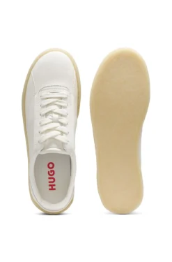 Leather Derby shoes with crepe rubber sole