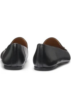 Leather loafers with Double B monogram trim