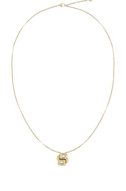 Light-yellow-gold-tone necklace with Double-B-monogram