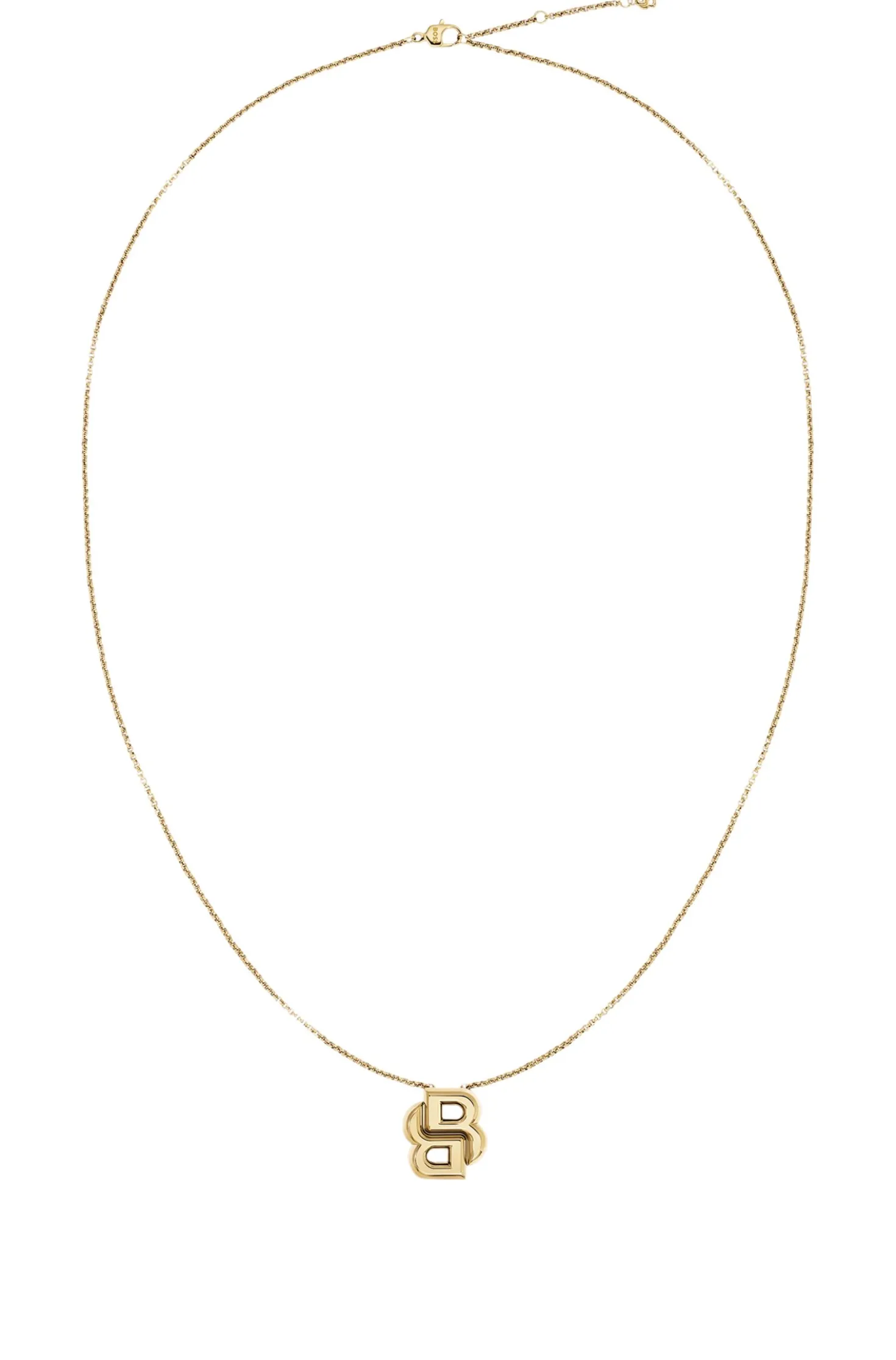 Light-yellow-gold-tone necklace with Double-B-monogram