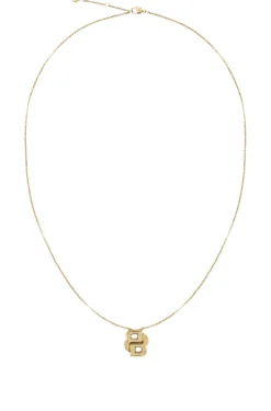 Light-yellow-gold-tone necklace with Double-B-monogram