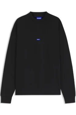 Logo-badge sweatshirt in pure cotton